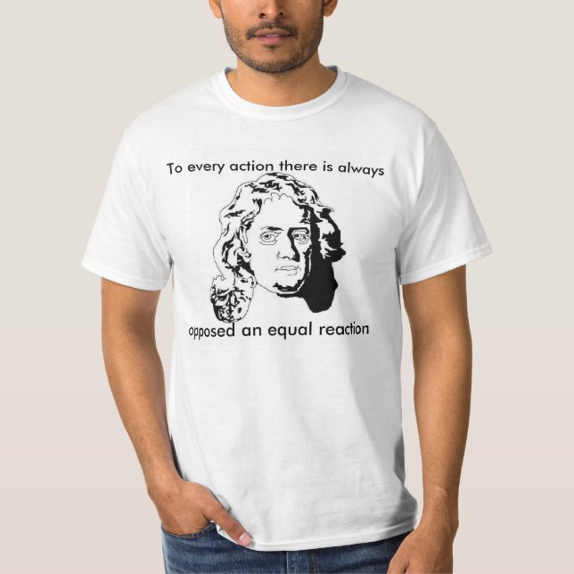 T-shirt La loi de Newton (Devant)