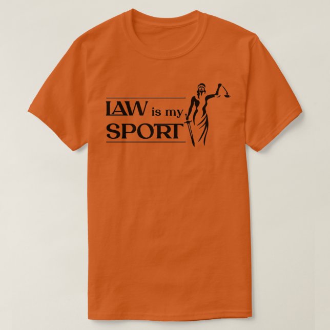 T-shirt La loi sur les dons d'avocat est mon sport 1 (Design devant)