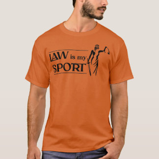 T-shirt La loi sur les dons d'avocat est mon sport 1