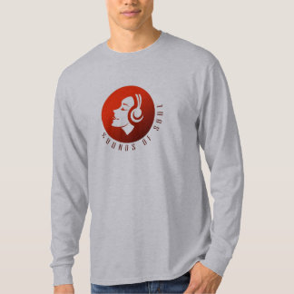 T-SHIRT LA LONGUE DOUILLE W/LOGO DES HOMMES