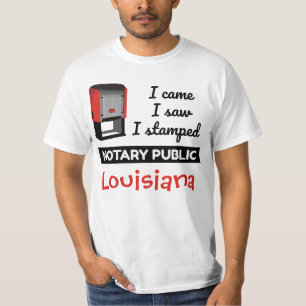 T-shirt La Louisiane a vu un timbre de notaire coincé