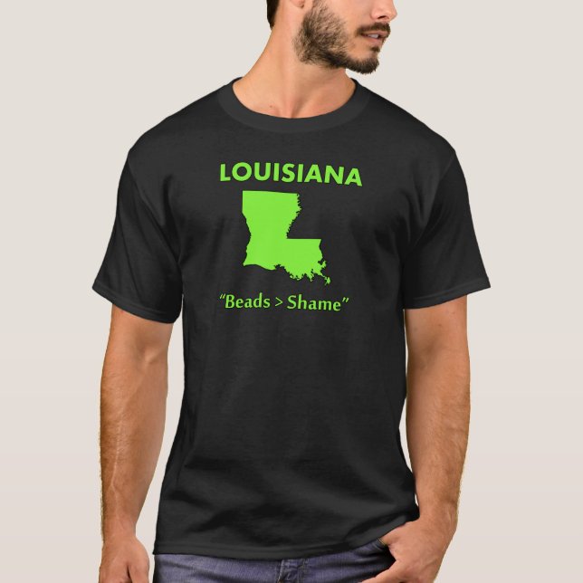 T-shirt La Louisiane - perles > honte (Devant)