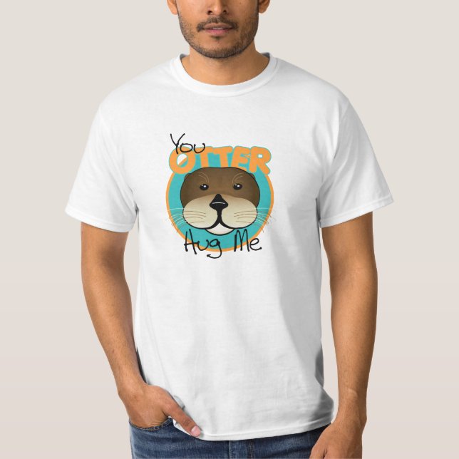 T-shirt La loutre m'étreignent (Devant)