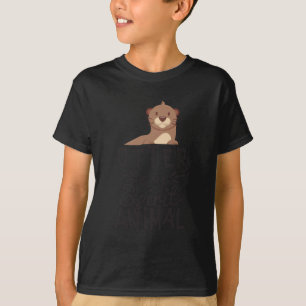 T-shirt La loutre mignonne est ma chemise animale drôle