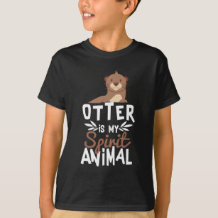 T-shirt La loutre mignonne est mon poster de animal