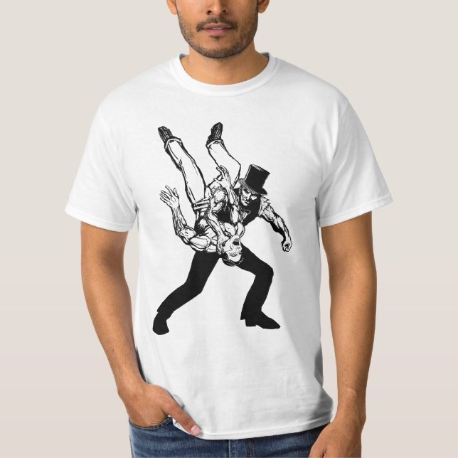T-shirt La lumière d'Abraham Lincoln Chokeslam (Devant)