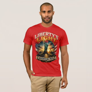 T-Shirt "La lumière de la liberté éclaire le chemi