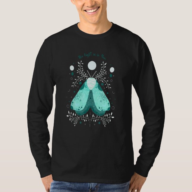 T-shirt La Lumière Est Dans Vous Moth Moon 1 (Devant)