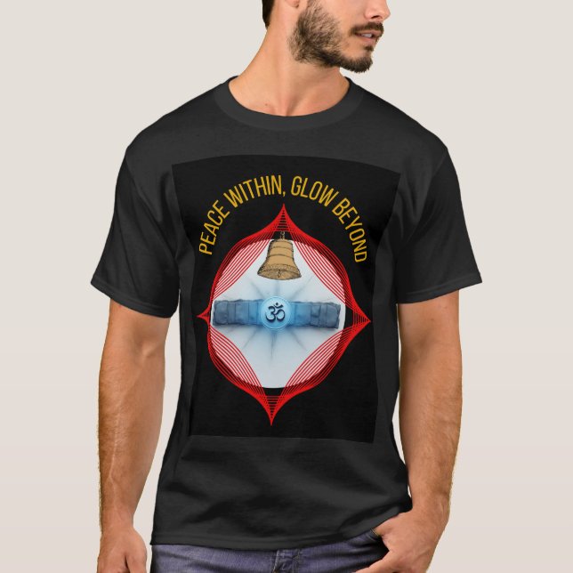 T-shirt « La lumière intérieure brille – Paix intérieure,  (Devant)