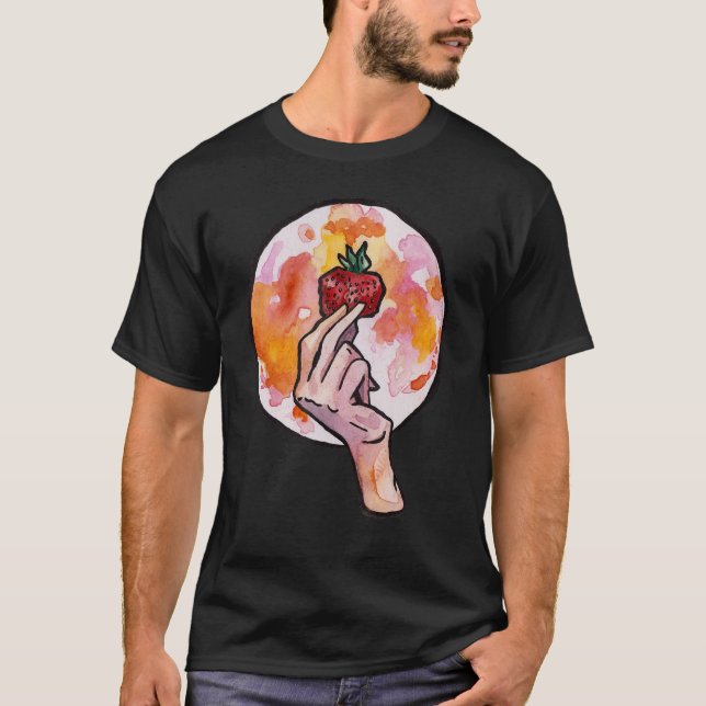 T-shirt La Lune aux fraises (Devant)
