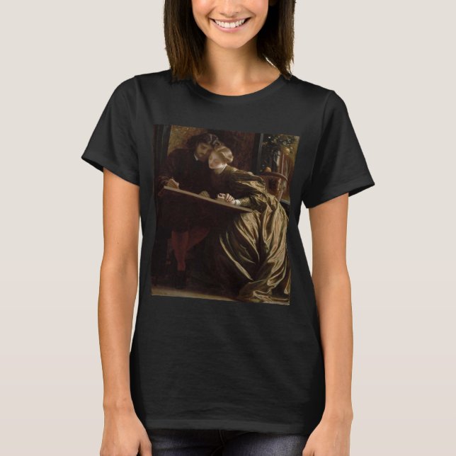 T-shirt La lune de miel du peintre (par Frederic Leighton) (Devant)