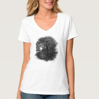 T-shirt La lune émergente -
