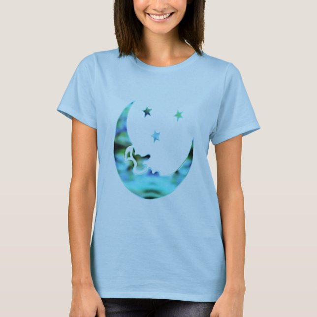 T-shirt La Lune et les étoiles T (Devant)