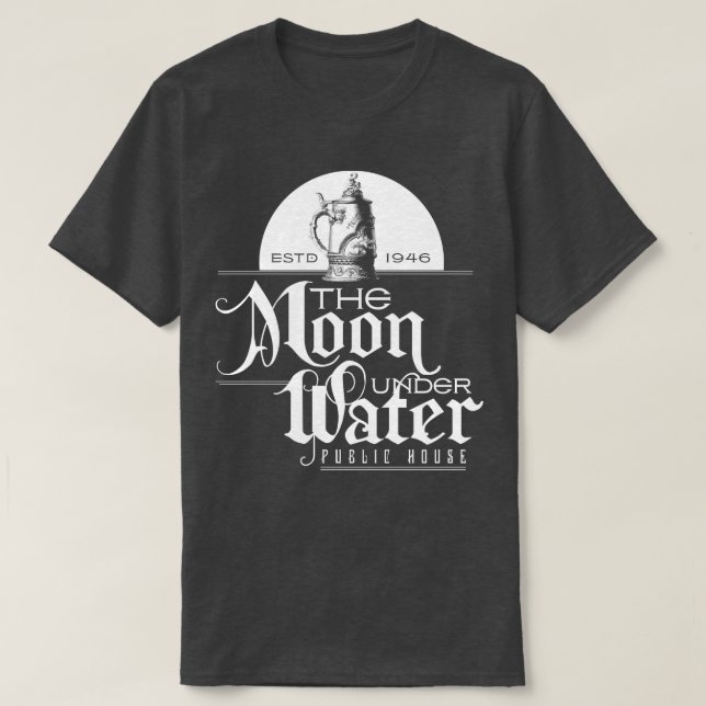 T-shirt La Lune sous l'eau (Design devant)