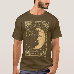 T-shirt La Lune Tarot XVII Inspiré Chat Noir Sorcière Casq