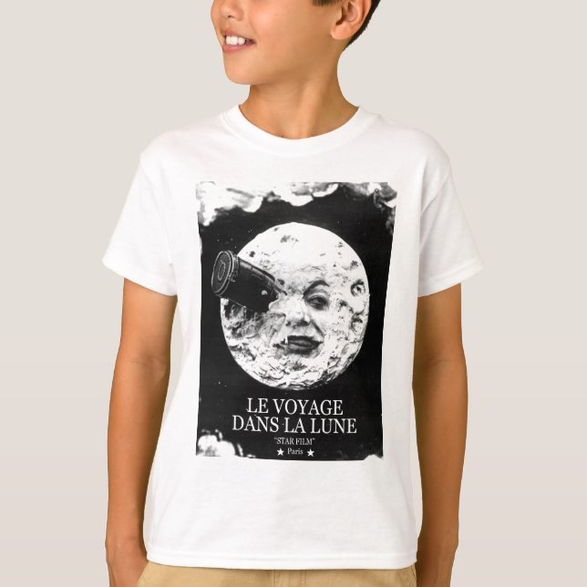 T-shirt La Lune (un voyage de Le Voyage Dans à la lune) (Devant)
