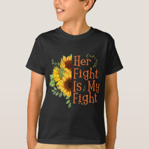 T-shirt La lutte est ma lutte contre le cancer Sensibilisa