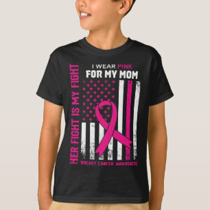 T-shirt La lutte est ma lutte Je porte rose maman cancer d