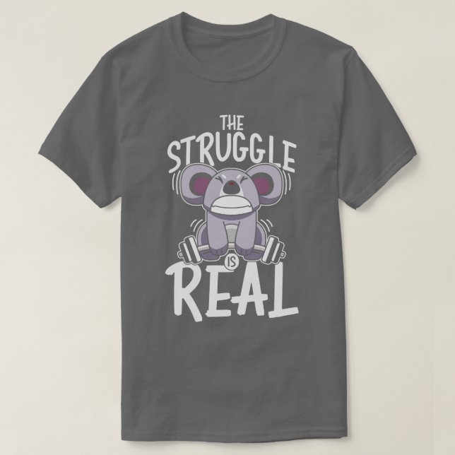 T-shirt La lutte est réelle (Design devant)