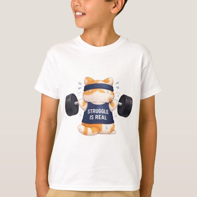 T-shirt La lutte est réelle (Devant)