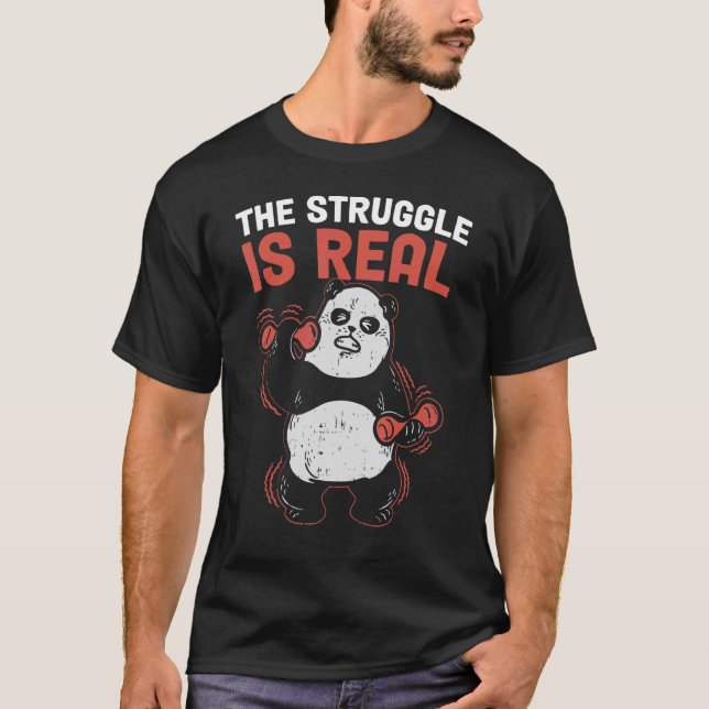 T-shirt La Lutte Est Véritable Panda (Devant)