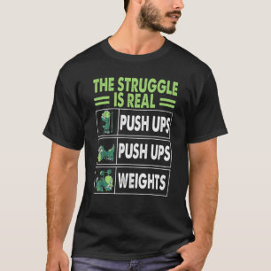 T-shirt La Lutte Est Vraiment Rex Gym Faire De L'Exercice 