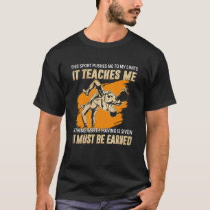 T-shirt La Lutte M'Empêche De Limiter La Lutte De Motivati