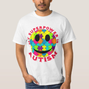 T-shirt La ma superpuissance est autisme !