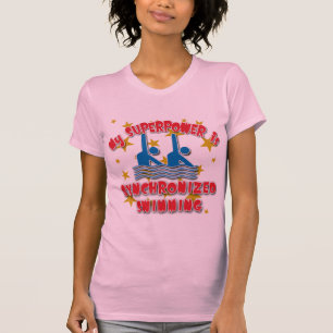 T-shirt La ma superpuissance est natation synchronisée