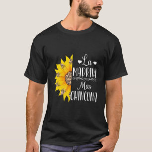 T-shirt La Madrina Mas Chingona Espagnol Godmère Leopard