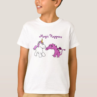 T-shirt La magie CD se produit licorne et chemise de