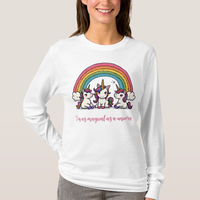 T-shirt La magie comme une licorne (Devant)