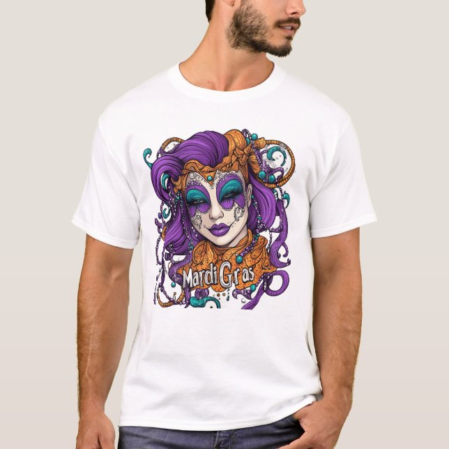 T-shirt La magie de Mardi Gras est dans l'air ! (Devant)