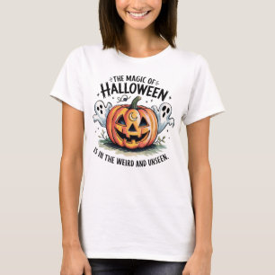 T-shirt La magie du fantôme Citrouille d'Halloween