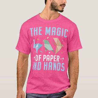 T-shirt La Magie Du Papier Et L'Origami Des Mains