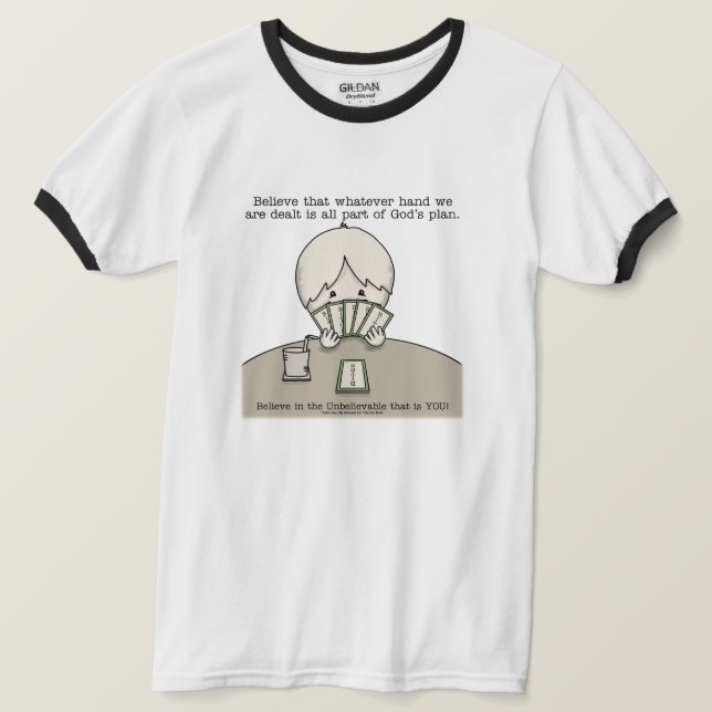 T-shirt La main sur laquelle nous sommes confrontés (Design devant)
