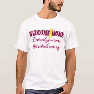 T-shirt La maison bienvenue je vous ai manqués davantage