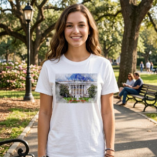 T-shirt La Maison Blanche à Washington DC – Façade sud
