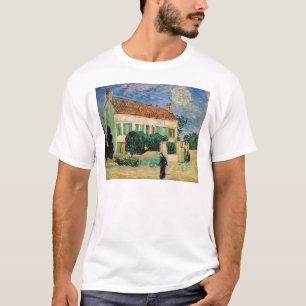 T-shirt La Maison Blanche de Vincent van Gogh la nuit,