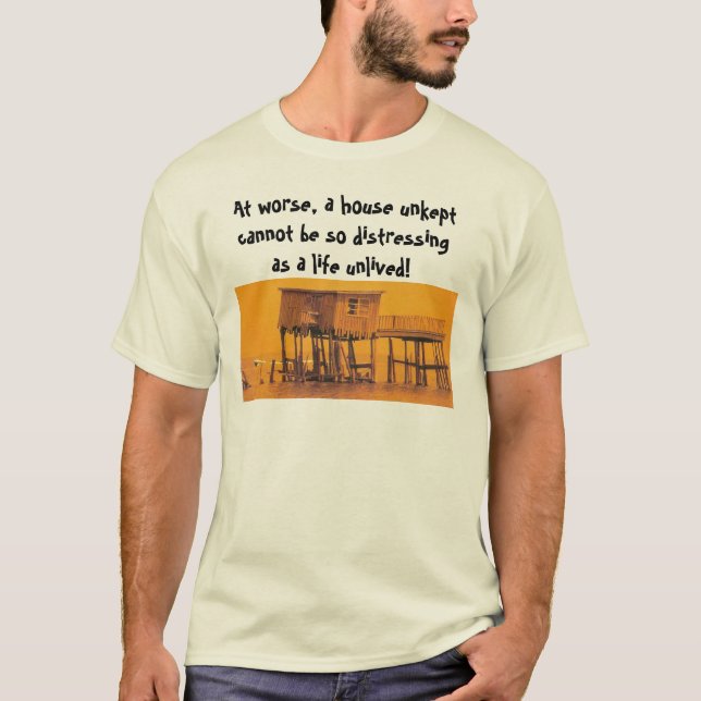 T-shirt la maison de drogué, à plus mauvais, une maison (Devant)