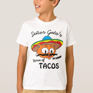 T-shirt La Maison de Tacos de Señor Gato Chat de Dessin An