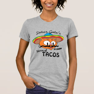 T-shirt La Maison de Tacos de Señor Gato Chat de Dessin An