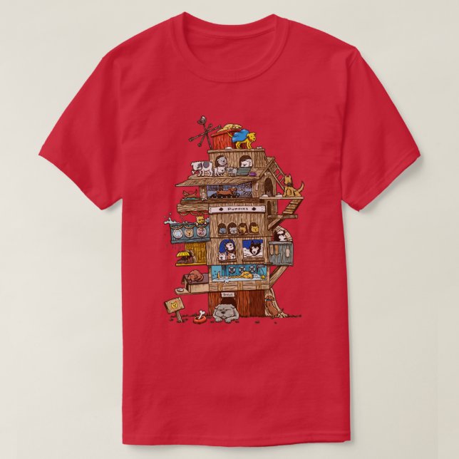 T-shirt La Maison du chien (Design devant)