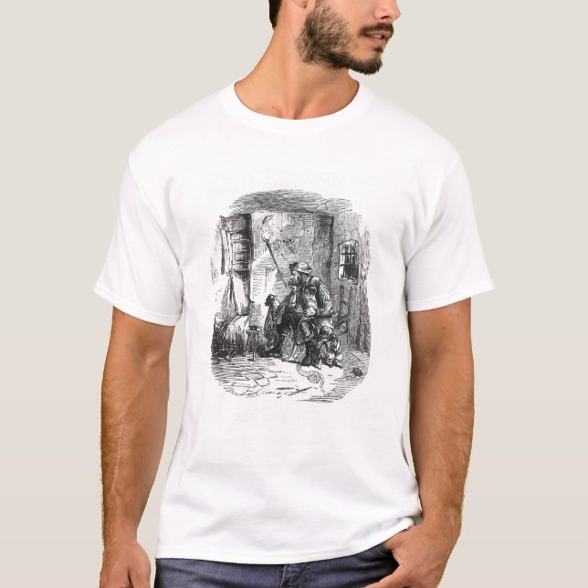 T-shirt La maison du Rick-Brûleur, illustration de (Devant)