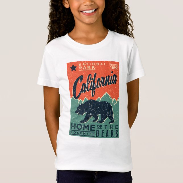 T-Shirt La maison du Yosemite soutient | la Californie (Devant)