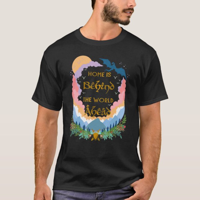 T-shirt La Maison Est Derrière Le Monde Devant Fleur Tee (Devant)