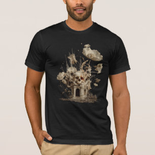 T-shirt La maison est là où sont les os – Surréaliste goth