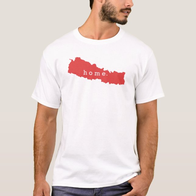 T-shirt La maison est le Népal (Devant)