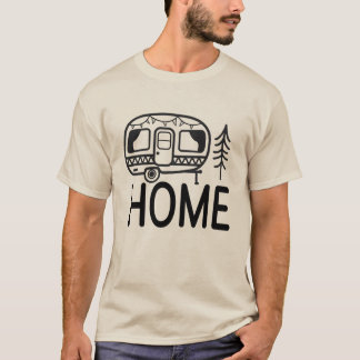 T-shirt 'La maison est mon endroit heureux'