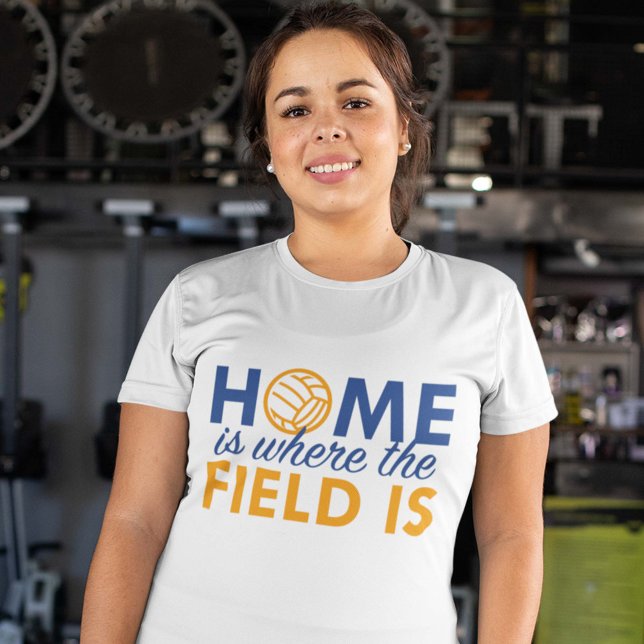 T-shirt La maison est où est le terrain (Home Is Where The Field Is T-Shirt)